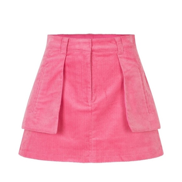 Pain und Pferdgarten Vibrant Pink A-Line Corduroy Skirt| size 38 - Picture 1 of 4